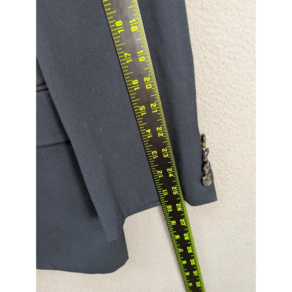 Joseph Abboud Wool Blazer Sport Coat Jacket Men's Size 44 Navy Blue Classic Fit - Picture 10 of 15